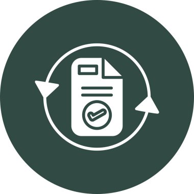 belge simgesi, vektör illüstrasyonu basit tasarım