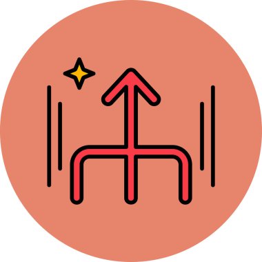 Basit ok simgesi vektör illüstrasyonu