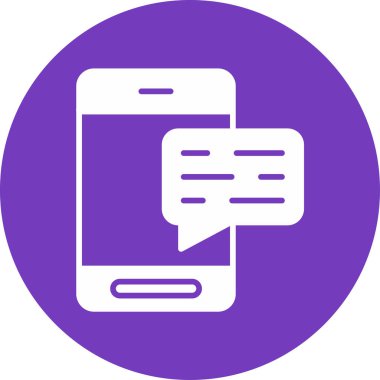 Sohbet mesajı vektör illüstrasyonu