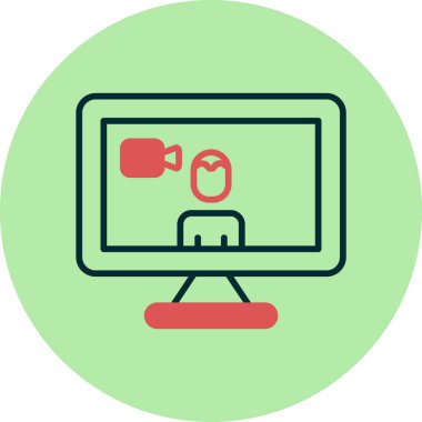 Basit simgeyi karşılama vektör illüstrasyonu