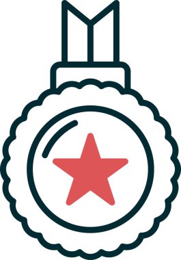 Rozet. Web simgesi basit illüstrasyon