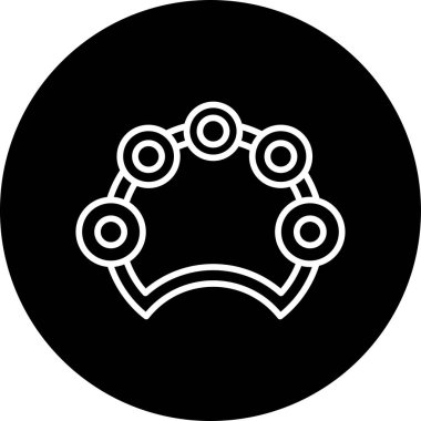 Tef müzik enstrümanı simgesi, vektör illüstrasyonu  