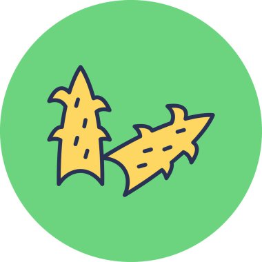 Aloe Vera simgesi, vektör illüstrasyonu basit tasarım