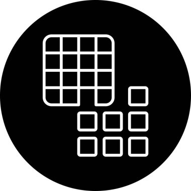 Mozaik web simgesi vektör illüstrasyonu