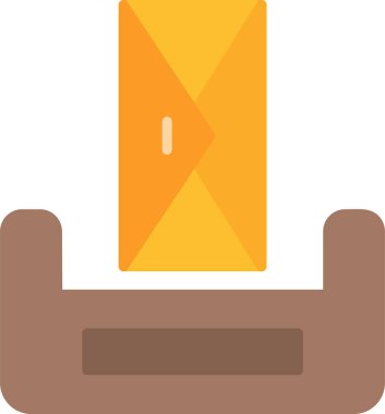 Gelen kutusu. Web simgesi vektör illüstrasyonu