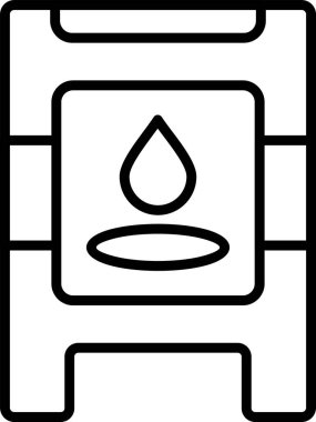 Islak Döşeme Ağı vektör illüstrasyonu