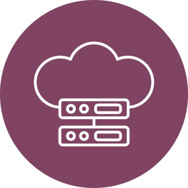 Bilgisayar işlemcisinin minimalist doğrusal çizimi