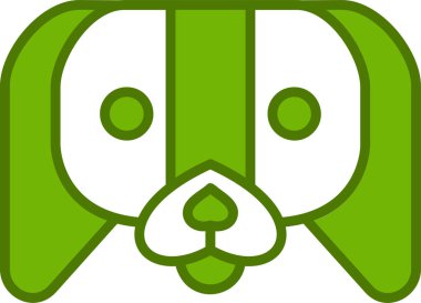 Japon Chin köpek simgesi, vektör illüstrasyonu