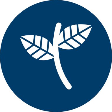 Yaprak. Web simgesi basit illüstrasyon 