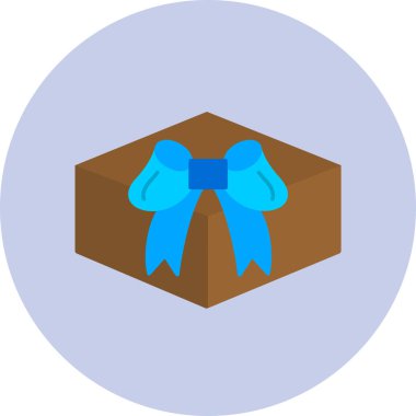 Kurdele yay vektör illüstrasyonuyla hediye