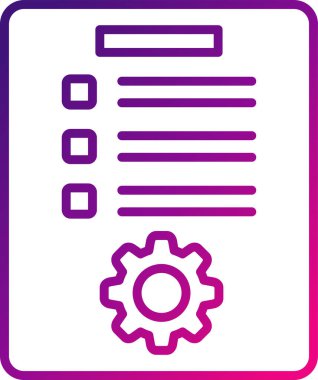 belge simgesi, vektör illüstrasyonu basit tasarım