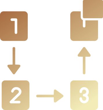 Basamaklar. Web simgesi basit illüstrasyon 