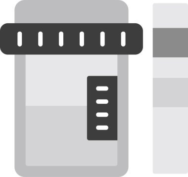 İdrar örneği. Web simgesi basit tasarım