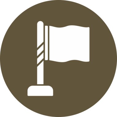 Bayrak. Web simgesi basit illüstrasyon