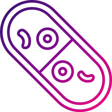 - Silindirik. Web simgesi basit illüstrasyon