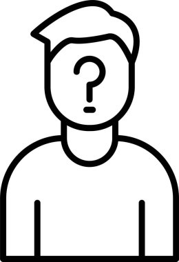 Anonim Web simgesi vektör illüstrasyonu