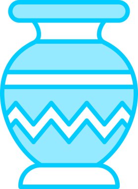 Vazo. Web simgesi basit illüstrasyon