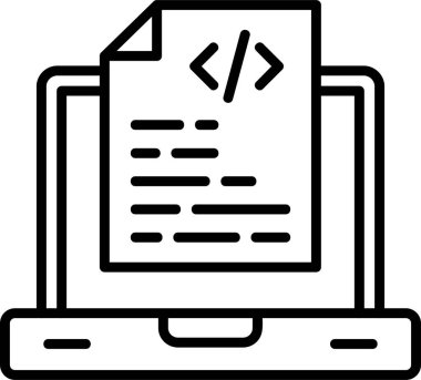 belge simgesi, vektör illüstrasyonu basit tasarım