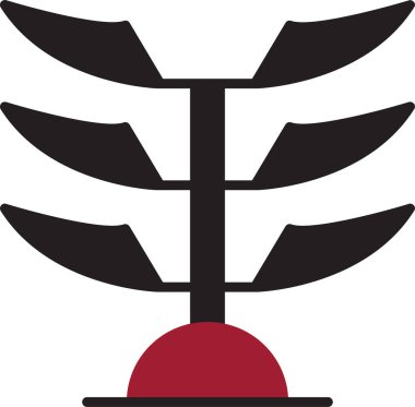 Araucaria 'da. Web simgesi basit illüstrasyon