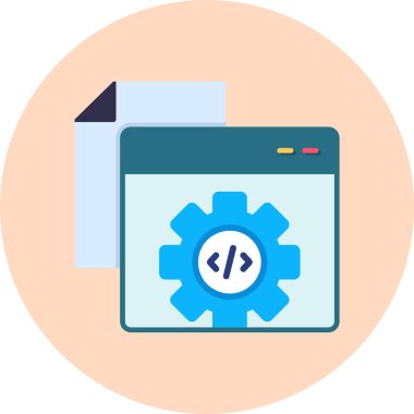 Gelişme. Web simgesi basit illüstrasyon