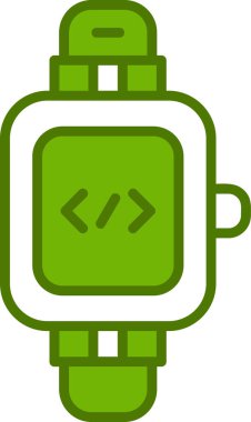 smartwatch simgesi, vektör illüstrasyonu basit tasarım