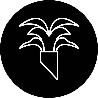 Bitki dalı simgesinin vektör illüstrasyonu  