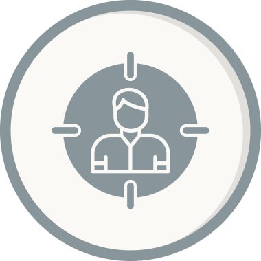 Hedef Seyirci, kullanıcı vektör vektör çizimi 