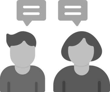 Diyalog baloncukları, iletişim konsepti, vektör illüstrasyonu