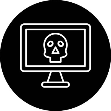 aldatmaca simgesi. Basit eleman çizimi. aldatmaca kavramı sembol tasarımı. Web ve mobil cihazlar için kullanılabilir.