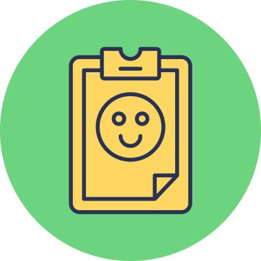 Gülümseme simgesi vektör illüstrasyonu 