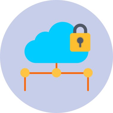 bulut veri depolama simgesi illüstrasyonu 