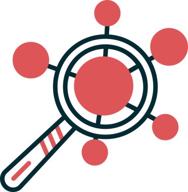 Ağ Analizi simgesi vektör çizimi