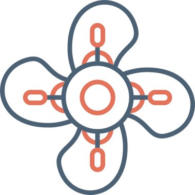 Çiçek simgesinin vektör illüstrasyonu