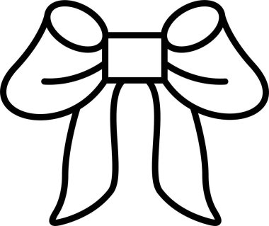 Kurdele yayı. Web simgesi basit illüstrasyon