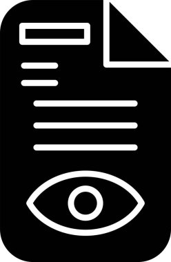 belge simgesi, vektör illüstrasyonu basit tasarım