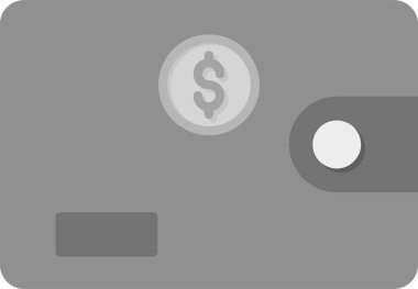 Wallet icon, vector illustration simple design