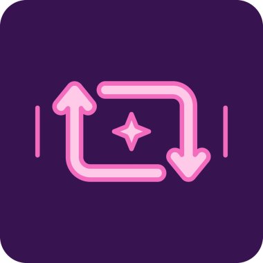 Basit ok simgesi vektör illüstrasyonu