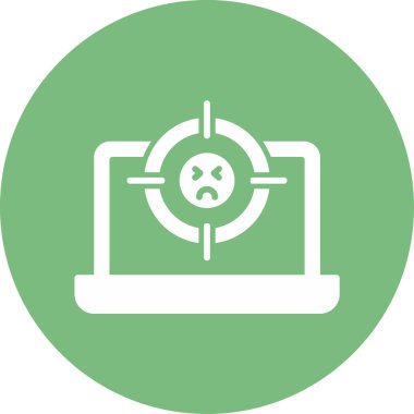 Bilgisayar simgesi hedefleme konsept vektör çizimi