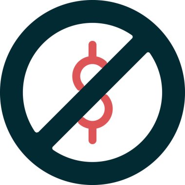 Nakit yasak. Web simgesi basit illüstrasyon