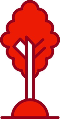 Ağaç. Web simgesi basit illüstrasyon 