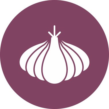 Sarımsak. Web simgesi basit tasarım 