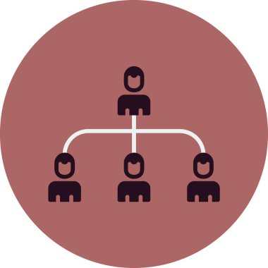 hiyerarşi. Web simgesi basit illüstrasyon