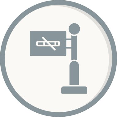 Basit Sigara İçilmez simgesi