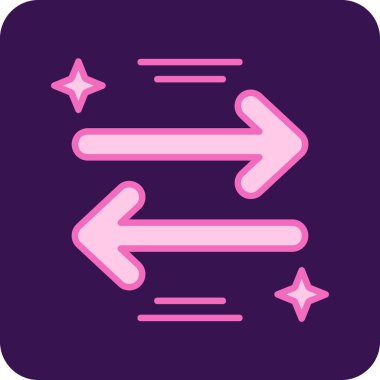 Basit ok simgesi vektör illüstrasyonu