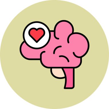 Zihinsel Sağlık ikonu konsept vektör çizimi