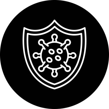 Virüs Kalkanı vektör illüstrasyonu 