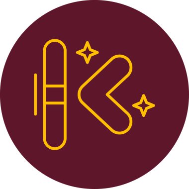 Basit ok simgesi vektör illüstrasyonu