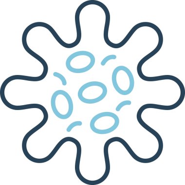 Rotavirüs web simgesi, vektör illüstrasyonu