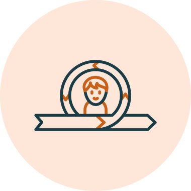 Scrum. Web simgesi basit illüstrasyon