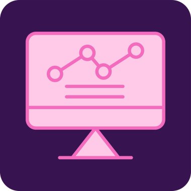 düz biçimli analiz iş veri simgesi